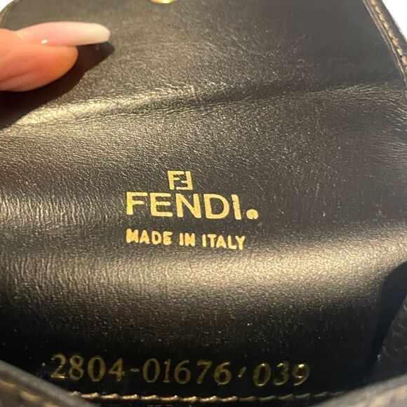 FENDI Vintage Penguin Checkered Print Sunglasses/Eyeglasses Case - Picture 11 of 12